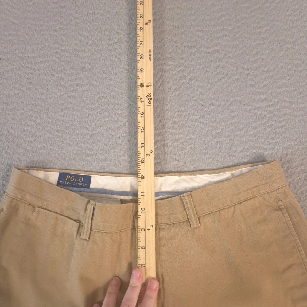 Polo Ralph Lauren Pants Mens 34x34 Tan Bedford Chino Cotton Twill Straight Leg